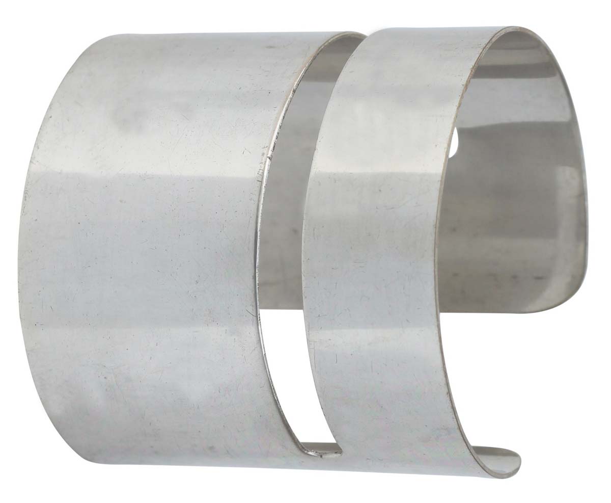 Bracelets in Bulk – 2.56" Cuff Bracelet – Cast in Brass – Silver Plated – Wholesale Bulk Bracelets - Unique Fashionable Jewelry Collection for Women/Teens
